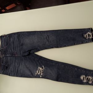 American Eagle High Rise Dream Jeans (Jegging) Distressed